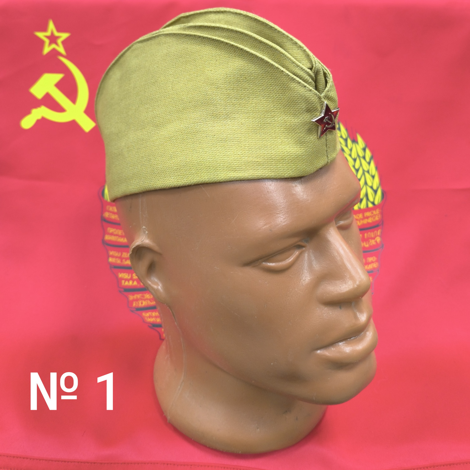 Пилотка солдатская с красной звездой ХИТ Пилотка солдатская с красной звездой ХИТ